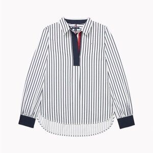 Tommy Hilfiger Adaptive Women’s Stripe Popover Shirt Size Large